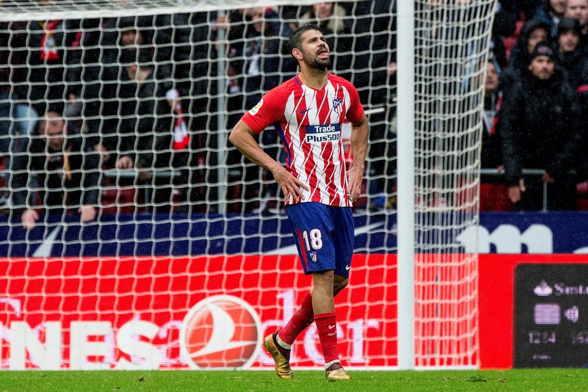 Diego Costa redebuta en Liga con el Atlético de Madrid ¡con gol y expulsión!