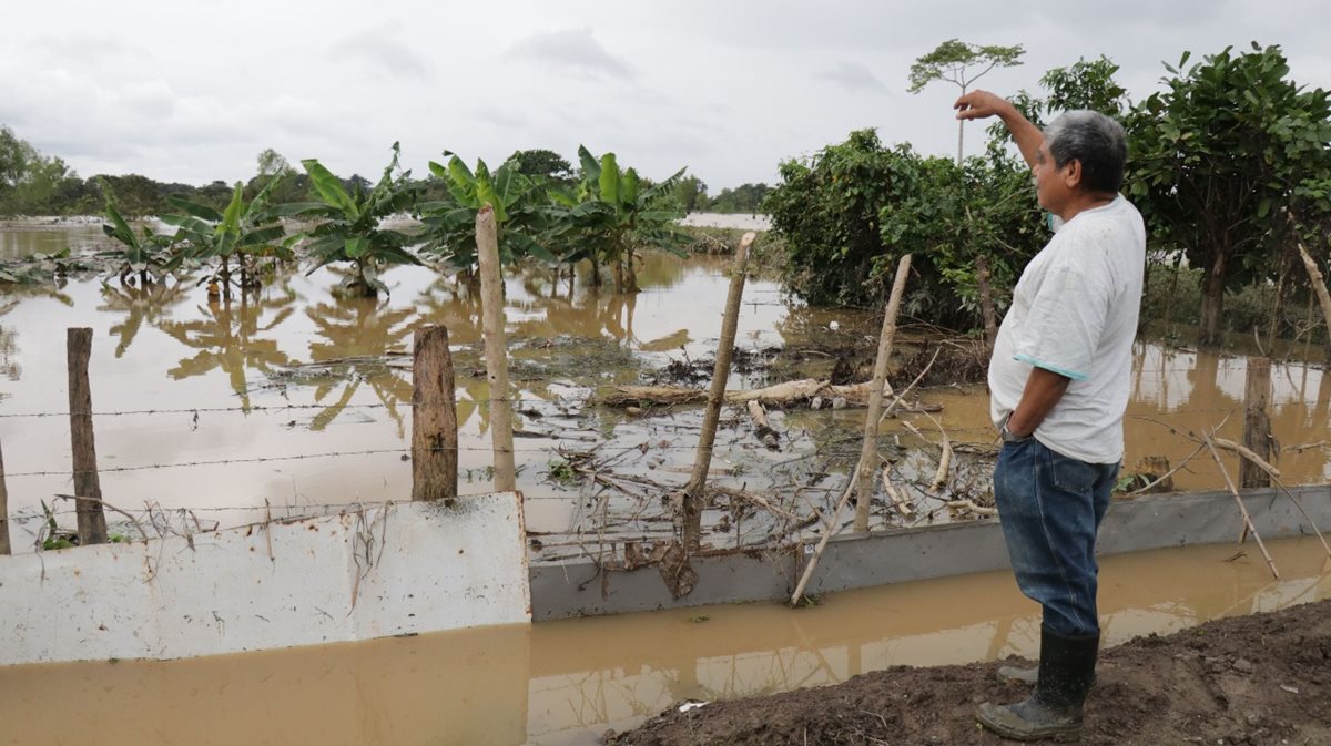 Las lluvias provocaron inundaciones que dañaron los cultivos de centenares de familias. (Foto Prensa Libre: Hemeroteca PL)