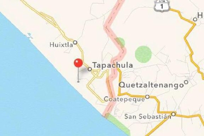 El sismo se registró en Chiapas, cercano a la frontera con Guatemala.