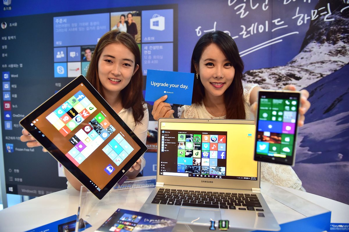 Microsoft ofrece Windows 10 en siete versiones. (Foto Prensa Libre: AFP)
