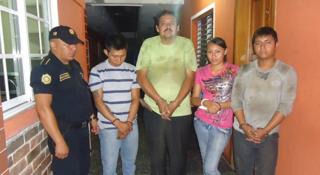 Personas detenidas luego de allamanientos en Esquipulas, Chiquimula.