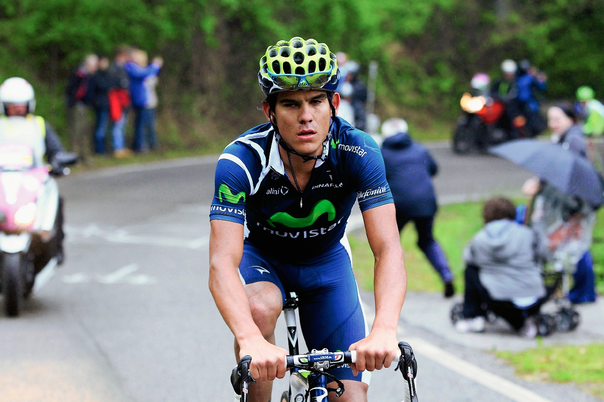 Andrey Amador de Costa Rica se encuentra dentro de los 10 primeros del Giro de Italia. El tico pasa un gran momento en el ciclismos. (Foto Prensa Libre: Cortesía Luca Bettini