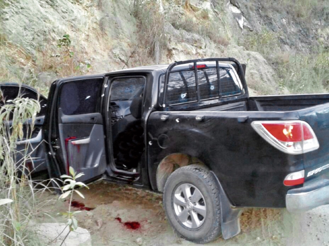 El alcalde de Rabinal, Ángel Amado Pérez, y el concejal tercero, Eldin Gómez, fueron acribillados en la aldea Piedra de Cal,