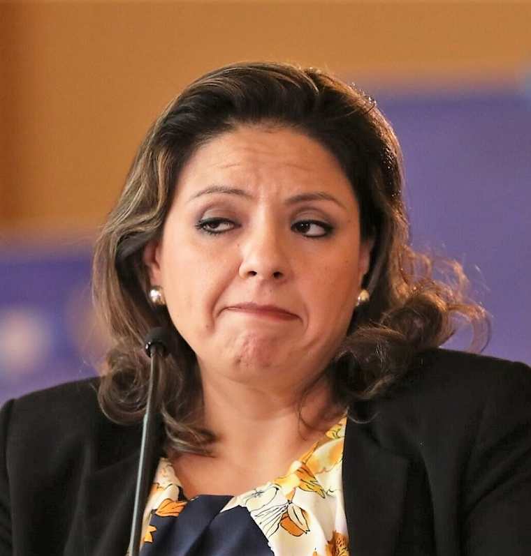 La canciller Sandra Jovel reitera que traslado de embajada no obedece a presiones, sino a una decisión soberana. (Foto Prensa Libre: Esbin García)