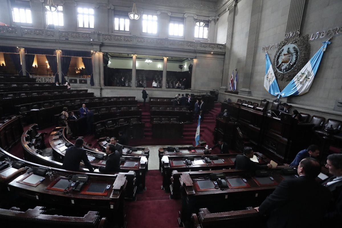 La sesión plenaria que estaba programada para este miércoles no se realizó debido a la falta de consensos. (Foto Prensa Libre: Juan Diego González)