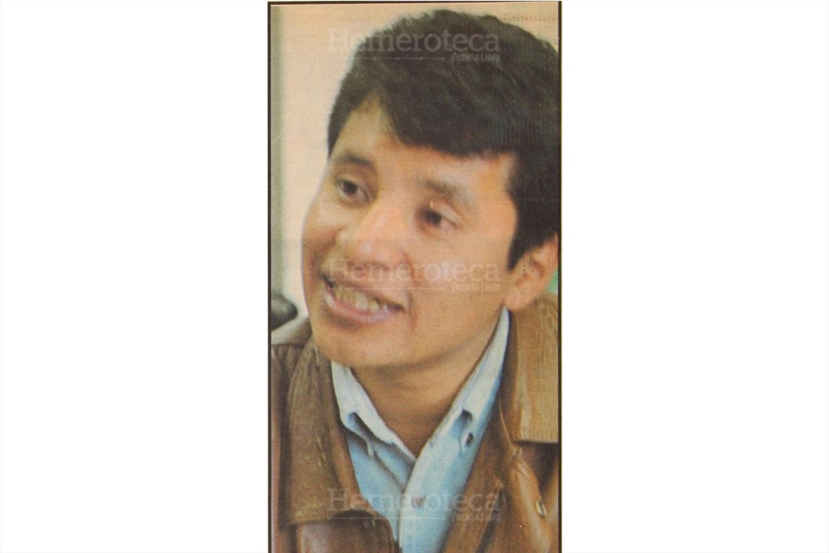 Édgar Ajcip, alcalde indígena más joven en 1999. (Foto: Hemeroteca PL)