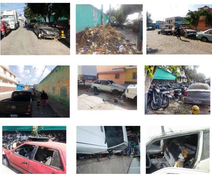 Alcalde de Villa Nueva compartió imagen de vehículos considerados chatarra. (Foto Prensa Libre. Edwin Escobar).