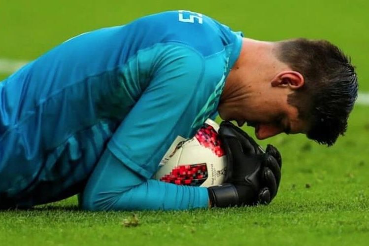 Courtois ganó el Guante de Oro en la Copa del Mundo Rusia 2018. (Foto Prensa Libre: Hemeroteca PL)