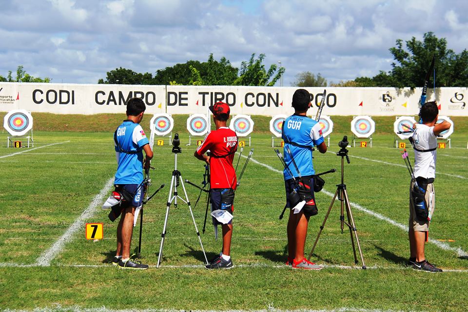Momento de la competencia de tiro con arco, en Yucatán. (Foto Prensa Libre: Cortesía DIGEF)
