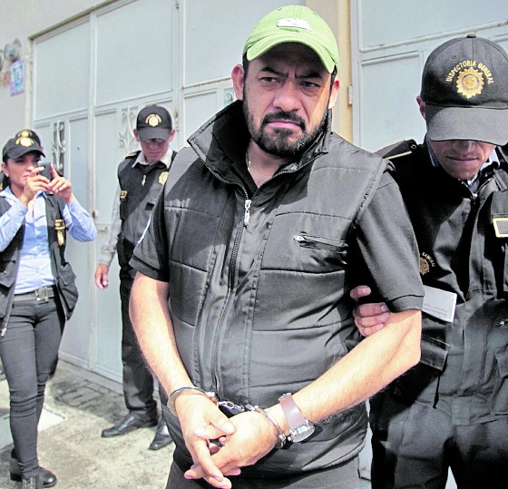 El exfiscal Orlando Salvador López, al momento de su captura.( Foto Prensa Libre: Hemeroteca PL)