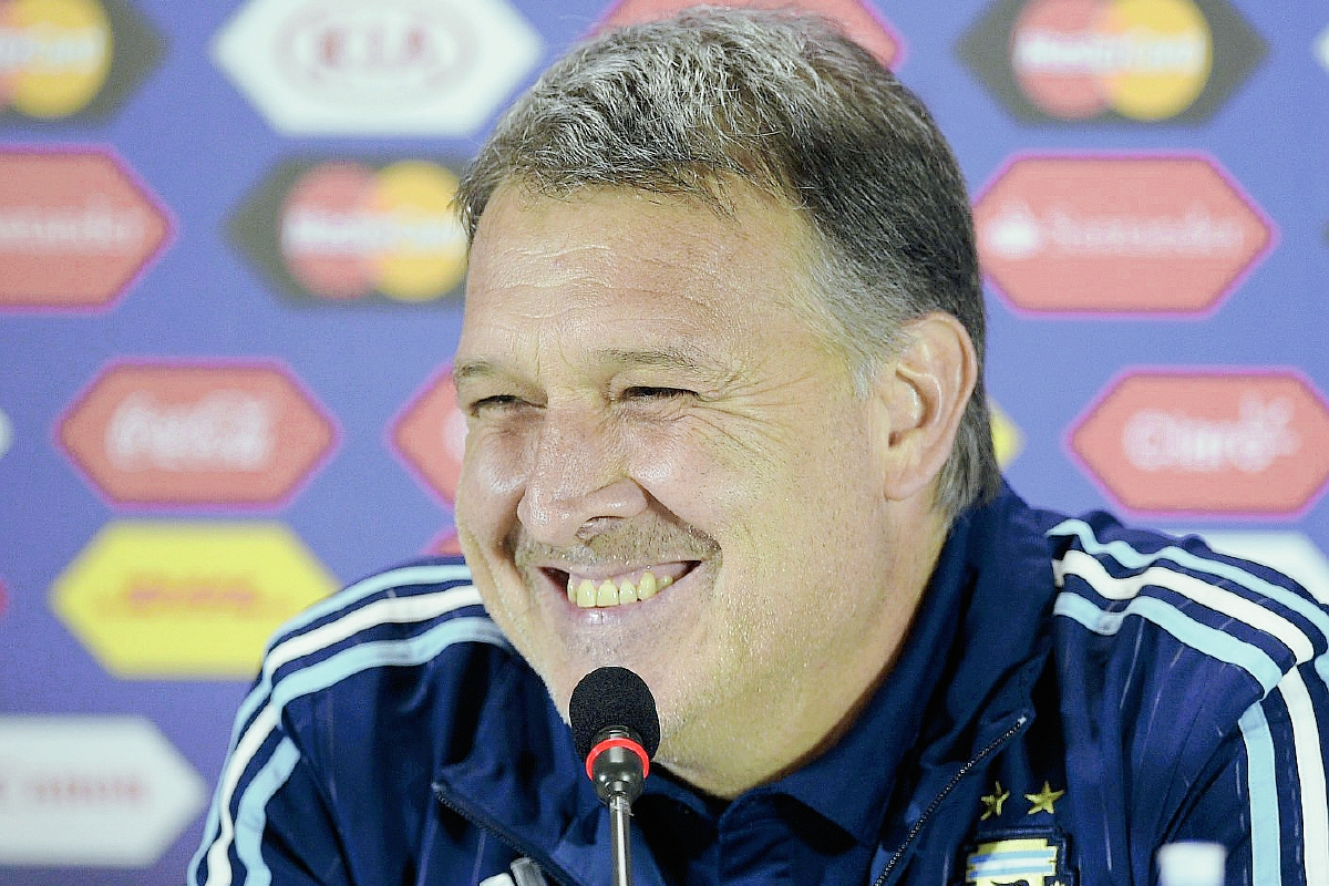 Martino, técnico de Argentina, estará en la final contra Chile. (Foto Prensa Libre: AFP).