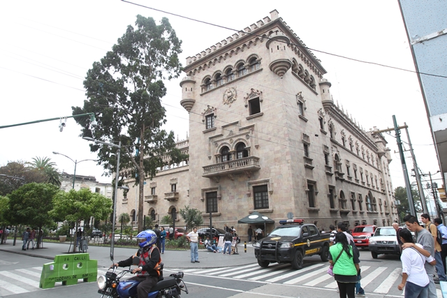 Ministerio de Gobernación, en la 6a. avenida y 14 calle de la zona 1. (Foto Prensa Libre: Hemeroteca PL)