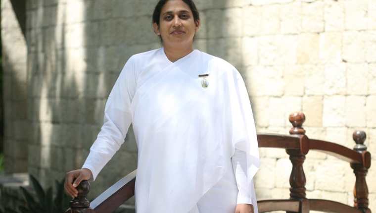 Gopi Patel es conferencista internacional de la Universidad Espiritual Brahma Kumaris, y estuvo de visita en el país. (Foto Prensa Libre, Brenda Martínez)