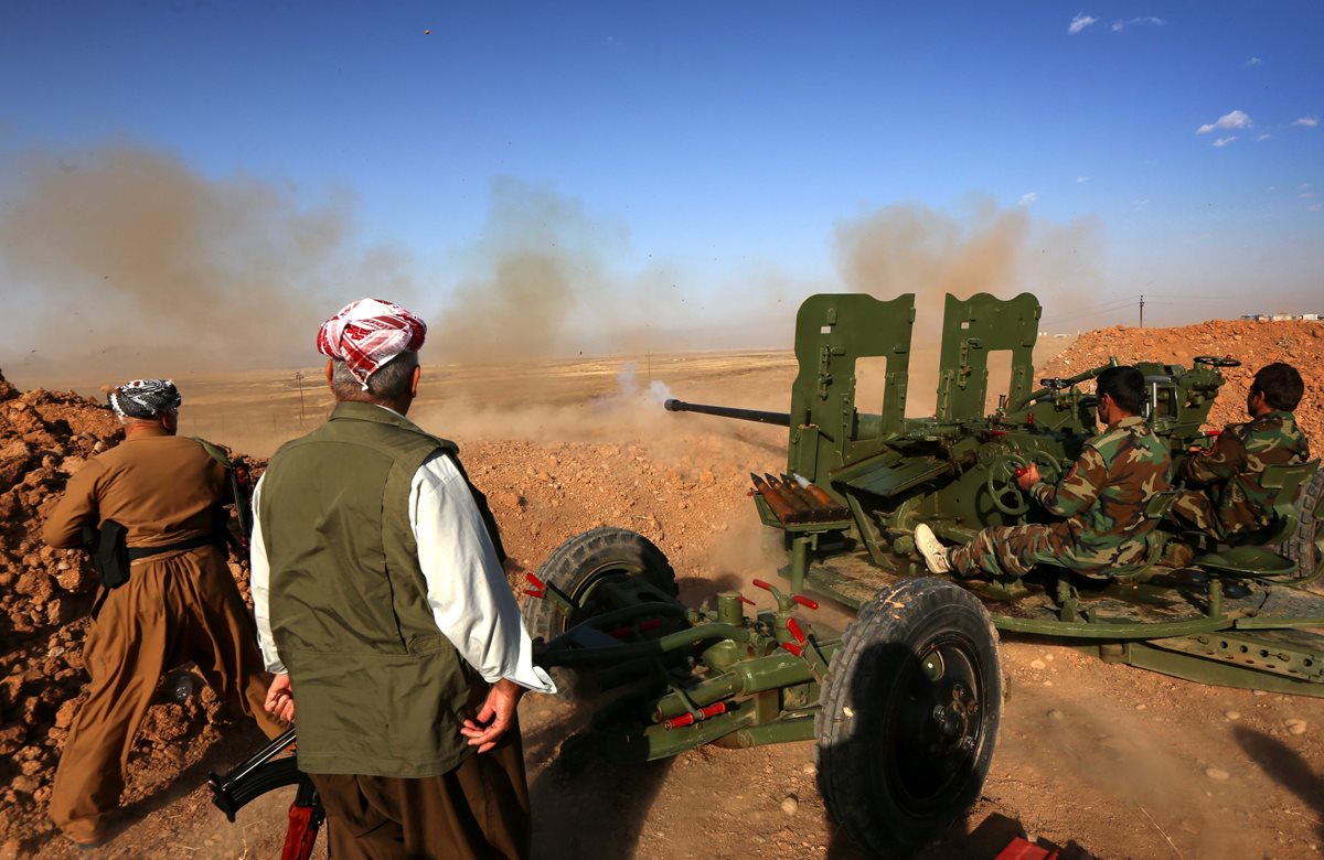 Los kurdos iraquíes avanzan contra el Estado Islámico. (Foto Prensa Libre: AFP)