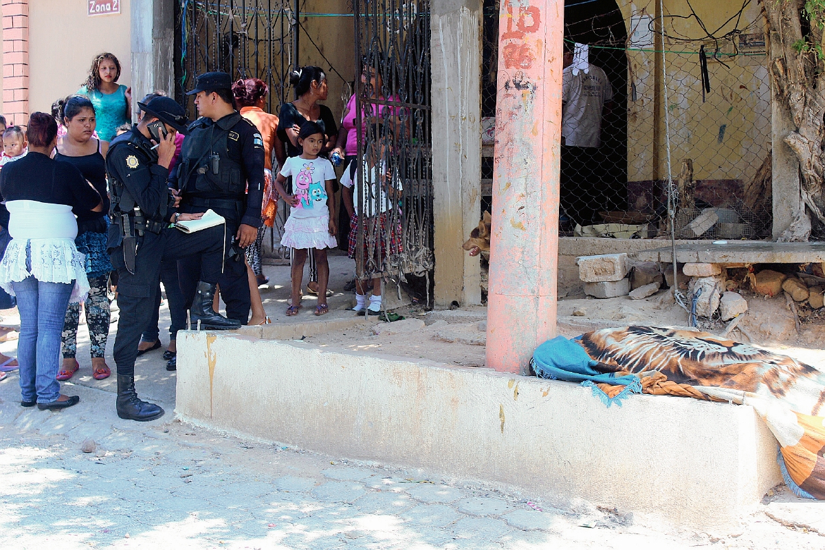 Lugar donde quedó el cadáver de José Antonio Aguilar, en Jutiapa. (Foto Prensa Libre: Óscar González)