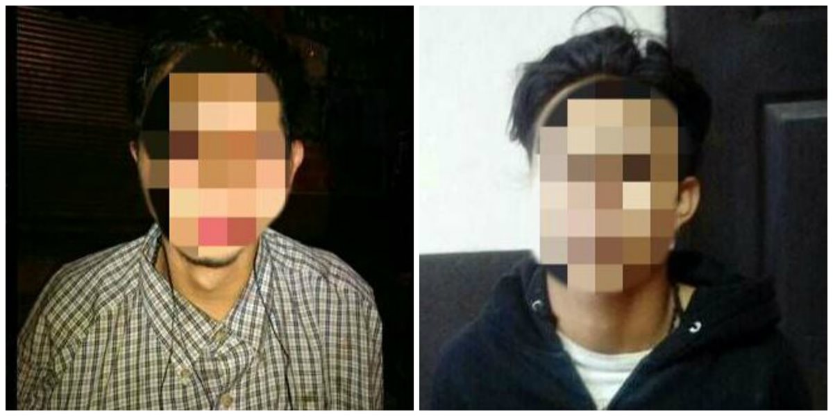 Juan Daniel López González, alias "el Jefferson", y Luis Alejandro Pérez Diéguez, alias "el Grillo" fueron liberados por un juzgado de Mixco. Fotos Prensa Libre. Mingob.