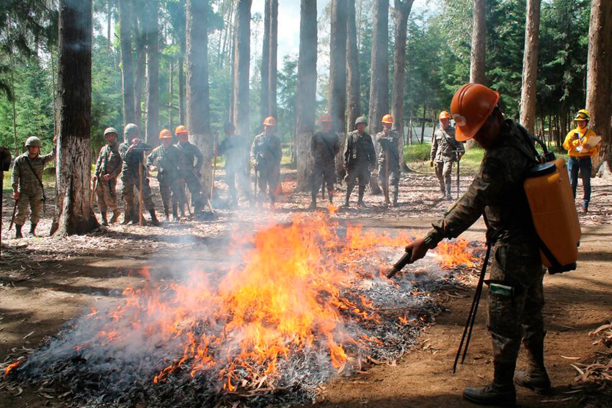 Bomberos Municipales Departamentales sofocan un incendio que se registró recientemente en Malacatán, San Marcos. (Foto Prensa Libre: Whitmer Barrera)