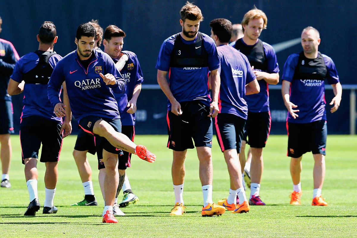 El equipo de Luis Enrique sabe de la importancia del juego del domingo ante el Atlético. (Foto Prensa Libre: EFE)