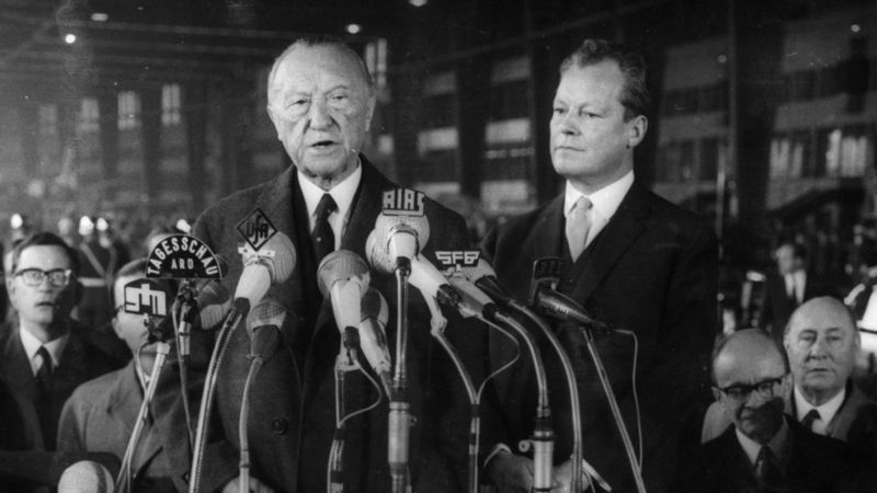 El canciller de Alemania occidental, Konrad Adenauer, había sido advertido sobre la importancia que tenía Berlín occidental para el régimen comunista del Este. GETTY IMAGES