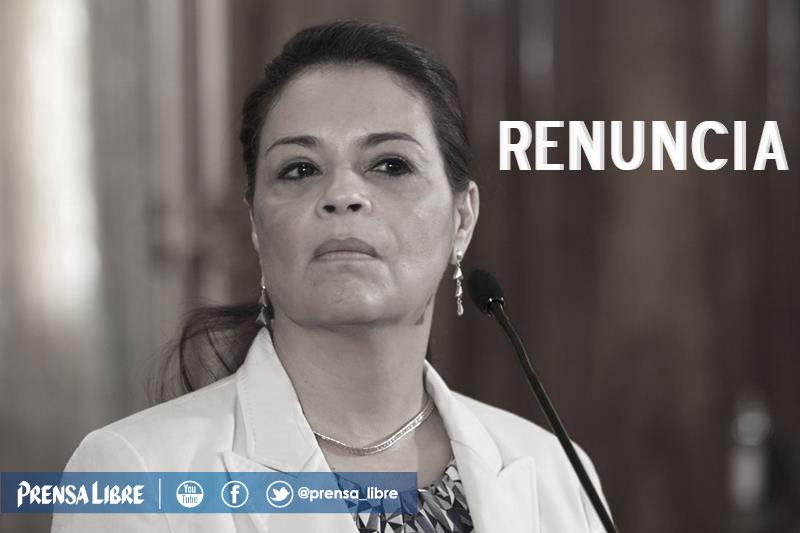 Roxana Baldetti renunció a la vicepresidencia ocho meses antes de terminar su gestión. (Foto Prensa Libre: Hemeroteca PL)