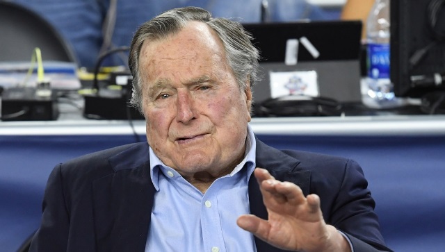 George H.W. Bush, expresidente de Estados Unidos fue hospitalizado en Houston. (Foto Prensa Libre: EFE)