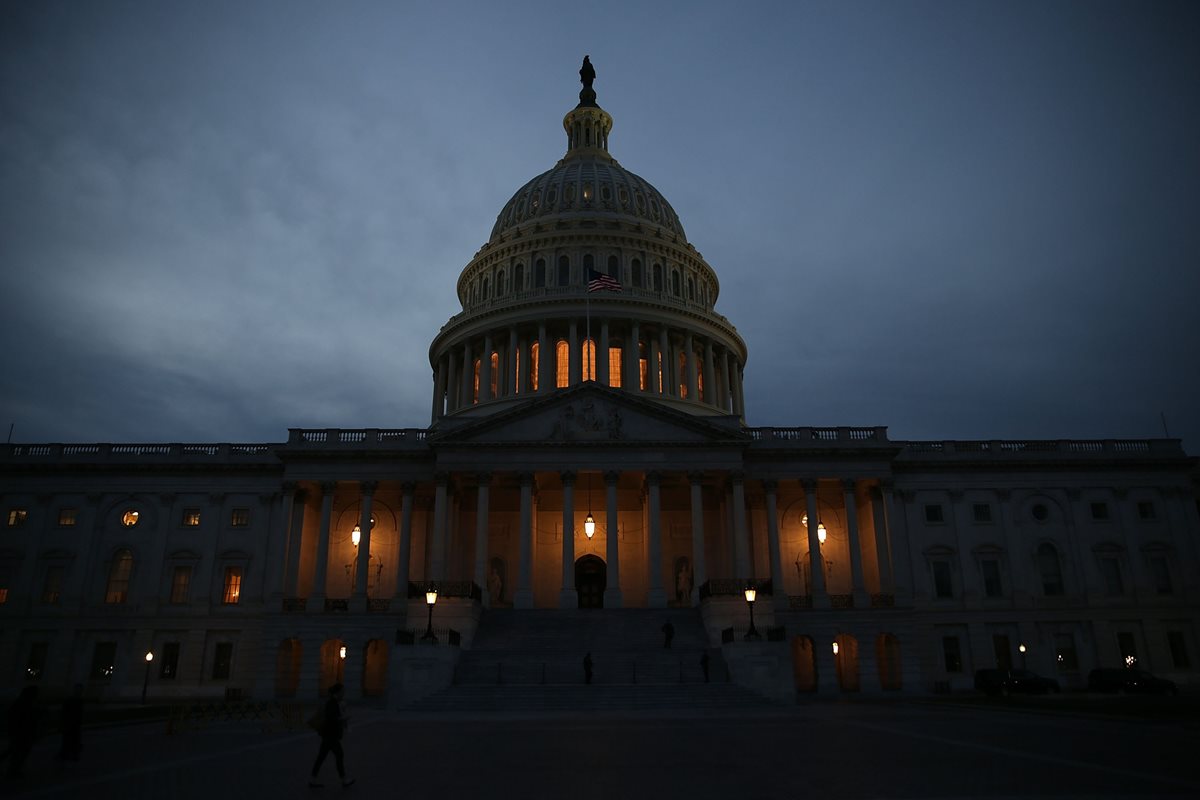 Vista del Capitolio, Washington. (Foto Prensa Libre: AFP)