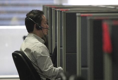 C3/Customer Contact Channels invirtió US$2 millones en el nuevo centro de llamadas que opera en el país. (Foto Prensa Libre: Edwin Bercián)