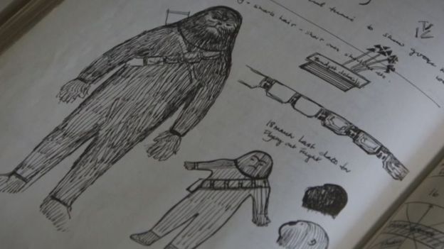 Bocetos de Chewbacca.