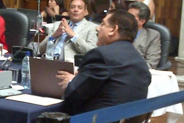 Danilo Roca al ser escuchado por la Postuladora. (Foto Prensa Libre: Claudia Palma)