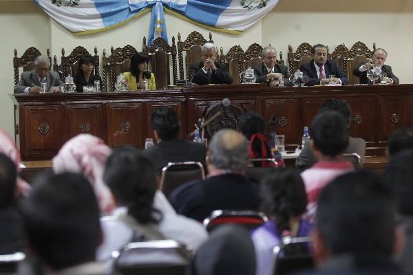 Pleno de magistrados de la CC.