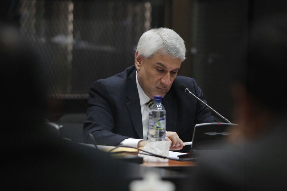 Enrique Castellanos Rojas declara ante el Juzgado B de Mayor Riesgo. (Foto Prensa Libre: Paulo Raquec)