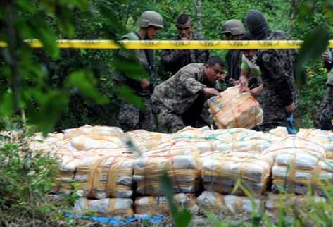 El 90 por ciento de la droga rumbo a Estados Unidos atraviesa Centroamérica y México. (Foto Prensa Libre: Archivo)