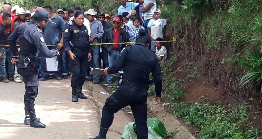 Lugar donde murió Felipe David Munguía Jiménez, en Jalapa. (Foto Prensa Libre: Hugo Oliva).