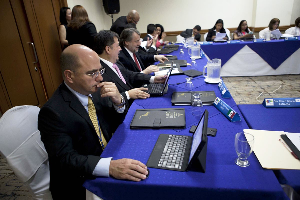 Vista del encuentro de expertos en marcas reunidos en Honduras.  (PL-EFE)