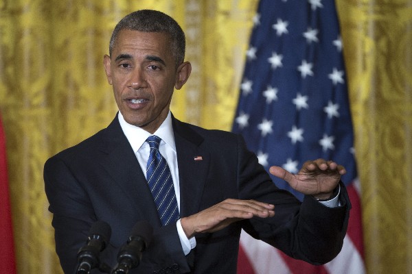 Barack Obama, presidente estadounidense ofrece una rueda de prensa. (Foto Prensa Libre: EFE)