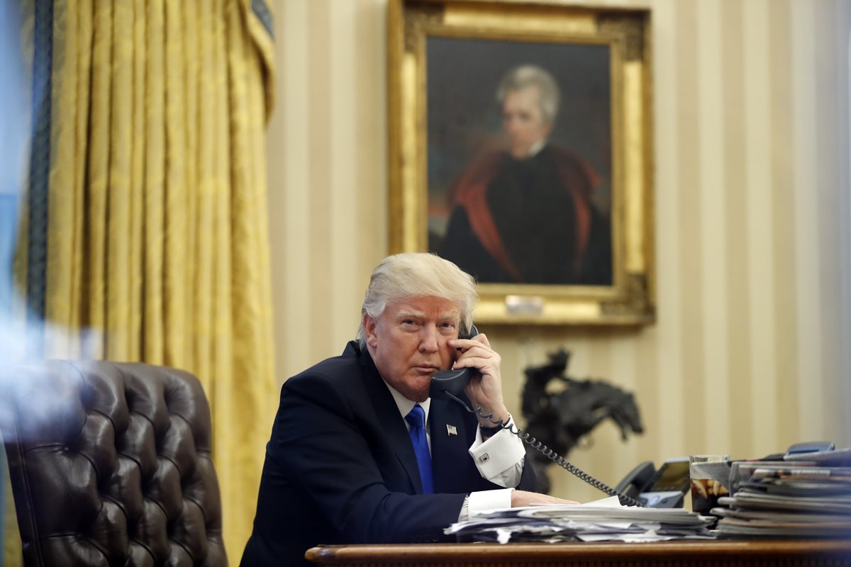 Donald Trump, presidente de EE. UU. (Foto Prensa Libre: AP)