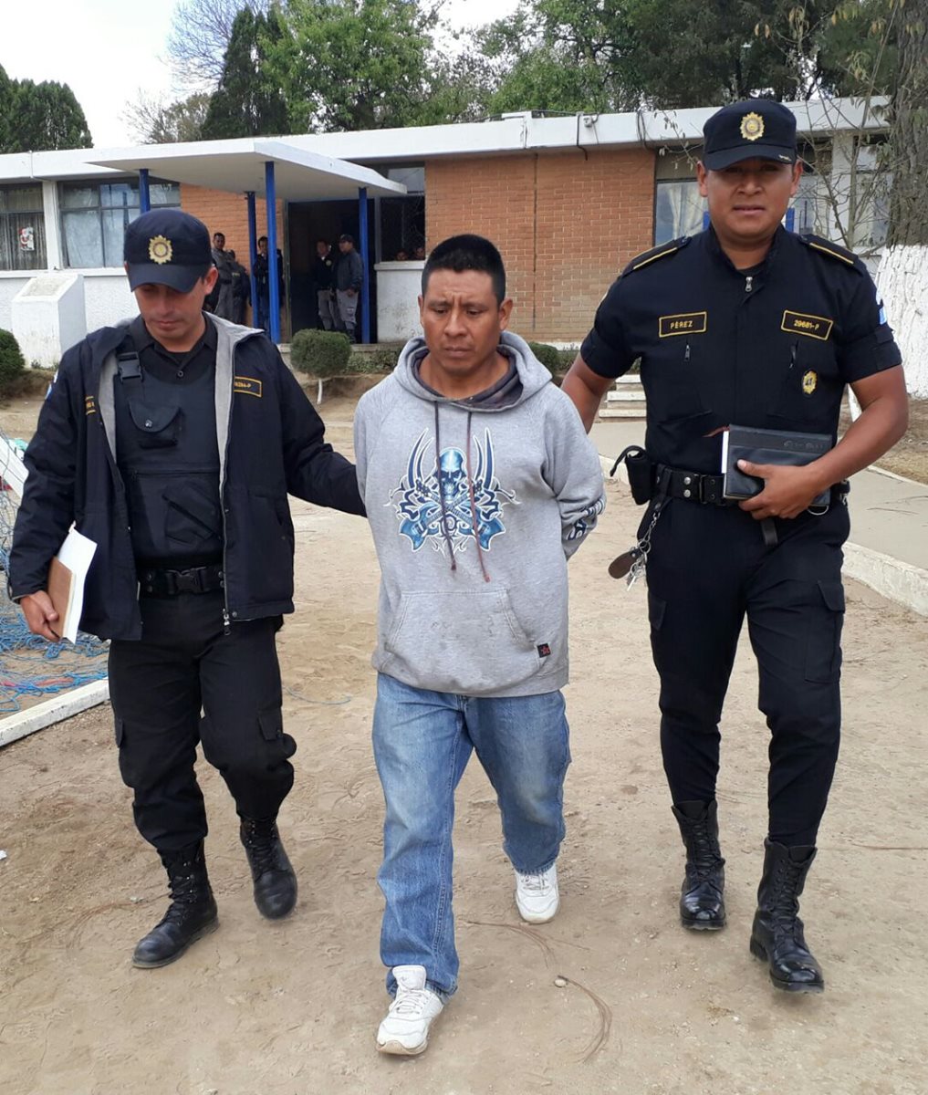 El reo Alonzo Pérez Méndez fue puesto a disposición de un juzgado, en Cantel, Quetzaltenango.