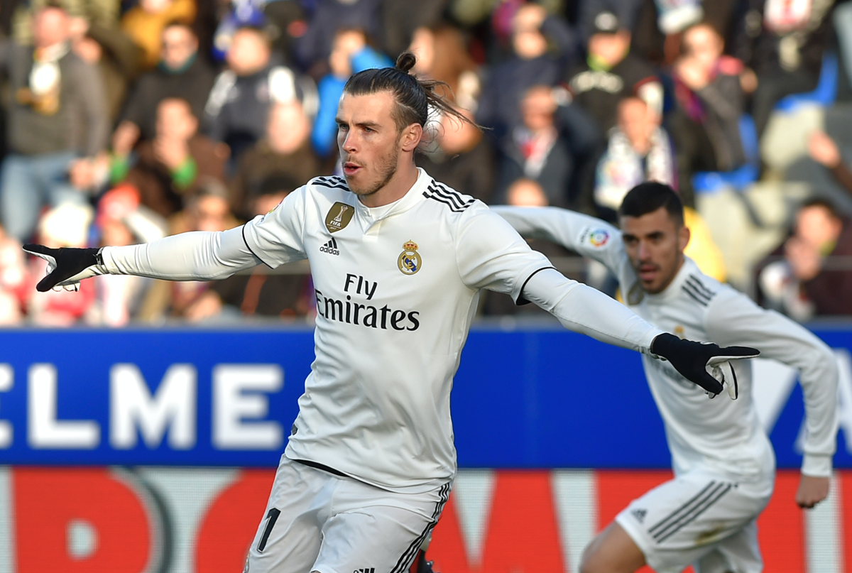 Gareth Bale anotó el solitario gol con el que el Real Madrid superó al Huesca. (Foto Prensa Libre: AFP)