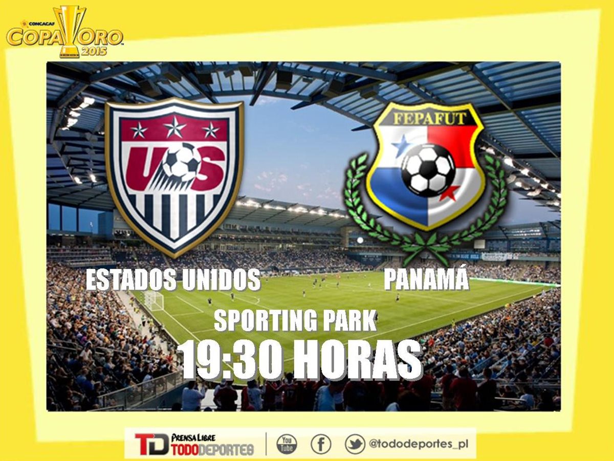 Estados Unidos y Panamá se miden este lunes por el Grupo A de la Copa Oro 2015. (Foto Prensa Libre: TodoDeportes)