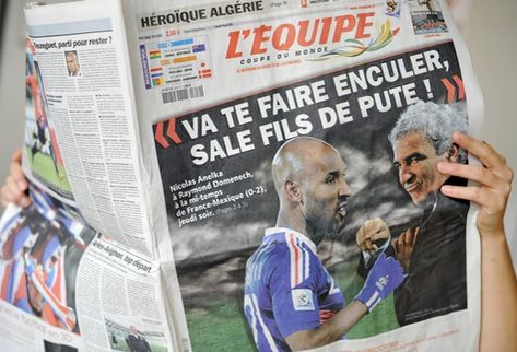 El diario francés L'equipe ha dado seguimiento al caso que combulsionó a la selección francesa en el pasado Mundial, y hoy publica la citación de varios jugadores por parte de la federación francesa, entre los que se encuentra Nicolás Anelka. (Foto Prensa Libre/ARCHIVO)
