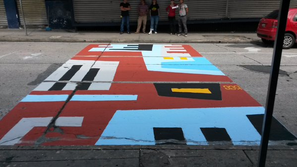 Artistas intervienen calle del Centro Histórico para recordar a González Goyri