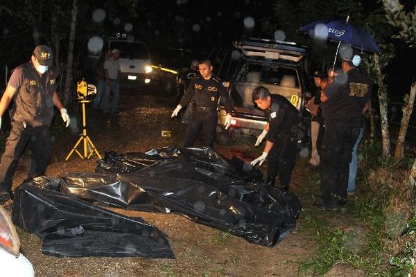 Víctimas   localizadas  en camioneta agrícola