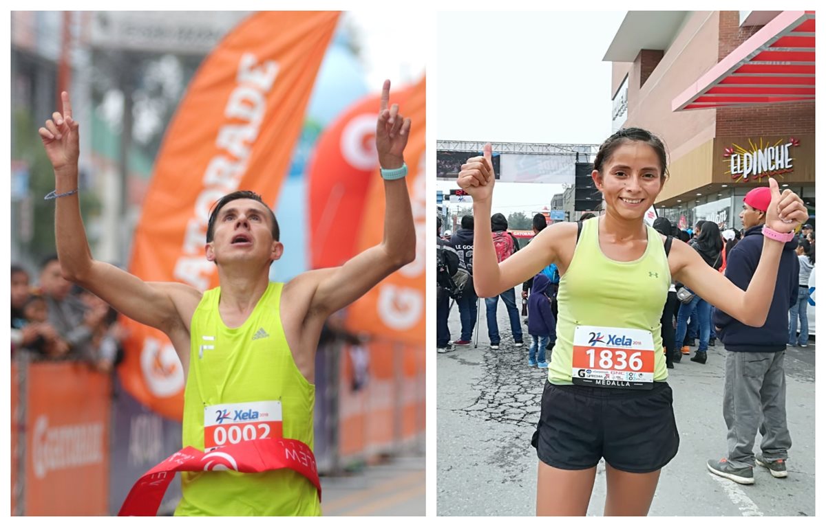 Luis Carlos Rivero y Cindy Monterroso ganan los 21K de Xela