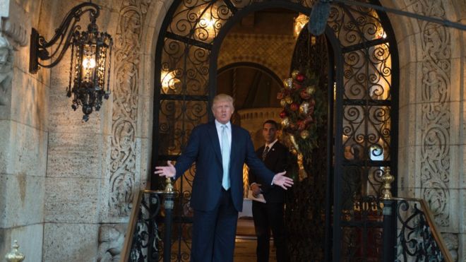 Trump tiene un búnker bajo Mar-a-Lago, su residencia en Florida, pero éste no tiene que ver con su rol de presidente. GETTY IMAGES