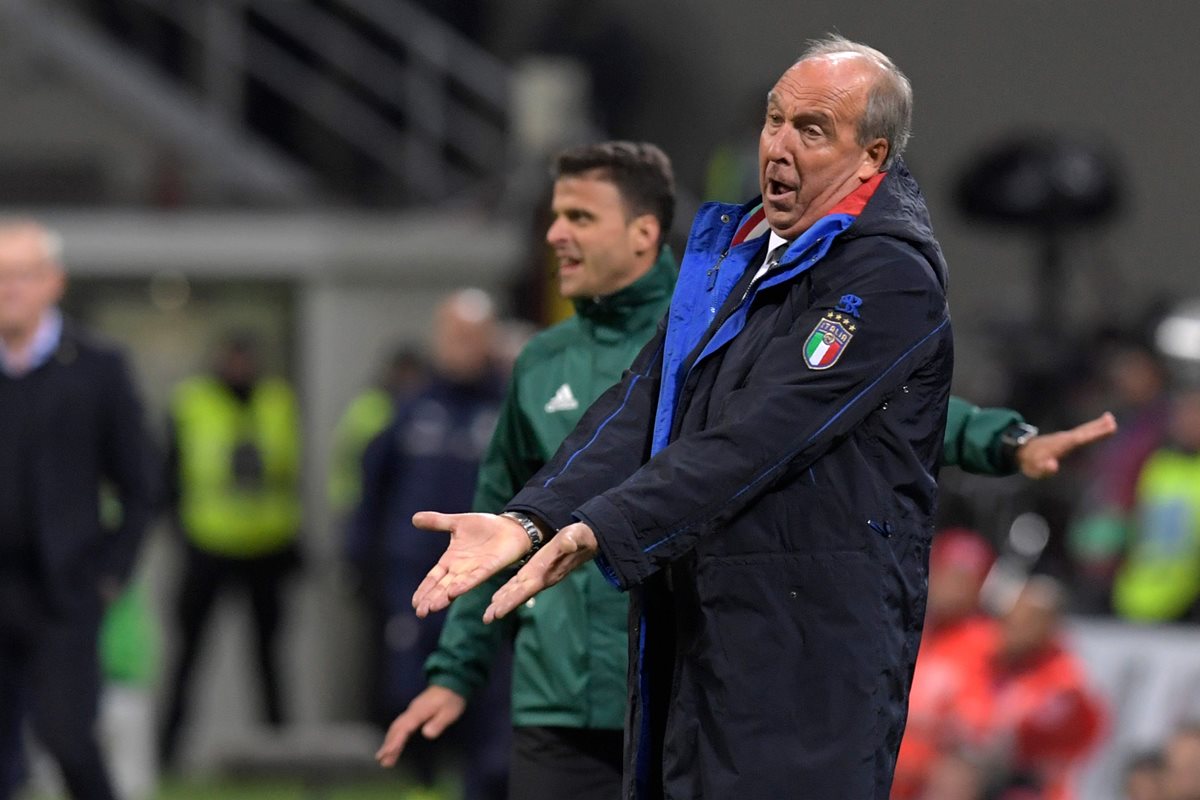 Giam Piero Ventura es uno de los más criticados en Italia tras el debacle de la selección. (Foto Prensa Libre: AFP)