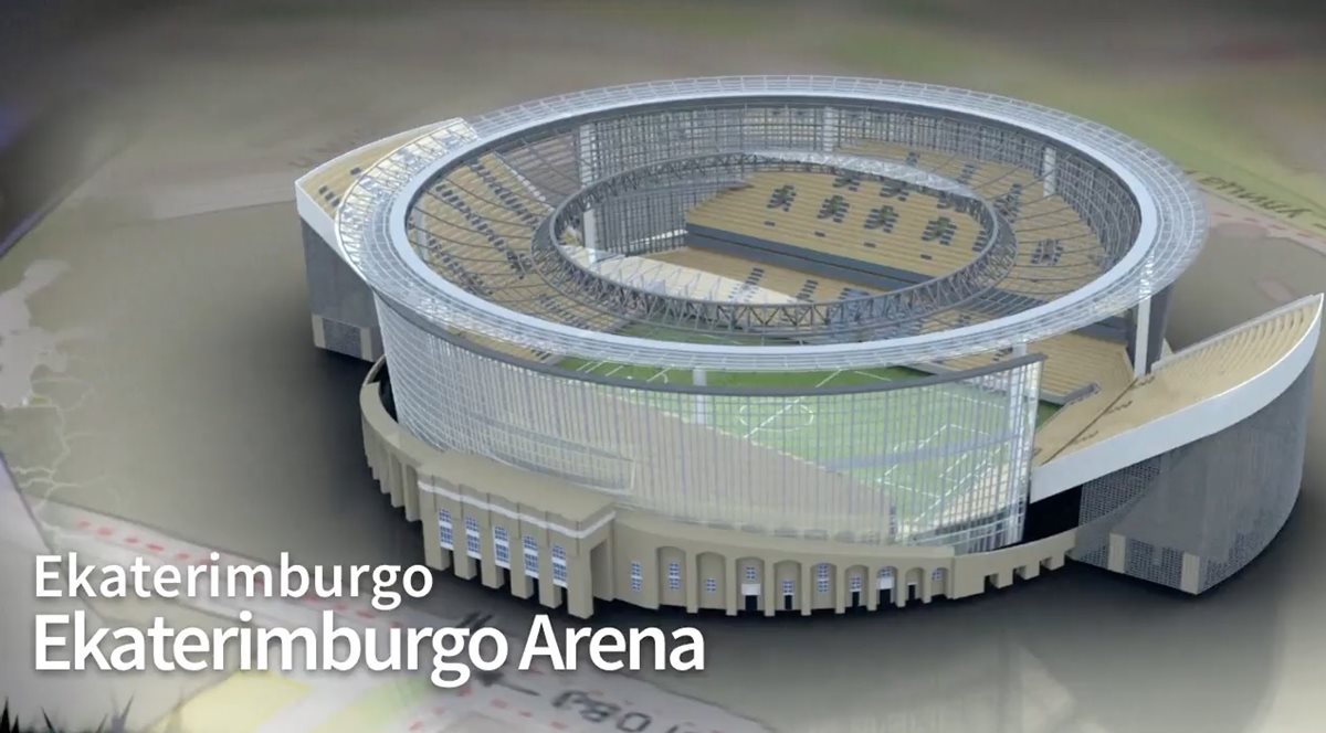 Las tribunas exteriores son el principal atractivo del Ekaterimburgo Arena. (Foto Prensa Libre: AFP)