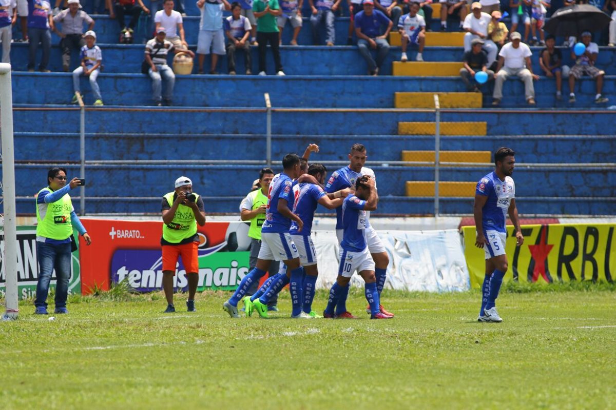 Suchitepéquez sigue en su camino a la salvación y permanencia en Liga Nacional. (Foto Prensa Libre: Rolando Miranda)