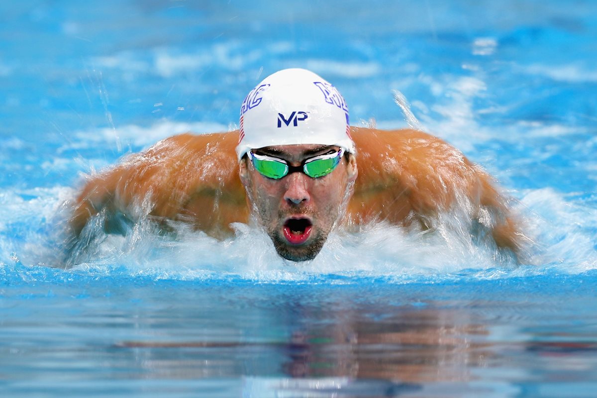 Michael Phelps, ganador de 22 medallas olímpicas, participará para clasificar a sus quintos Juegos. (Foto Prensa Libre: AFP)