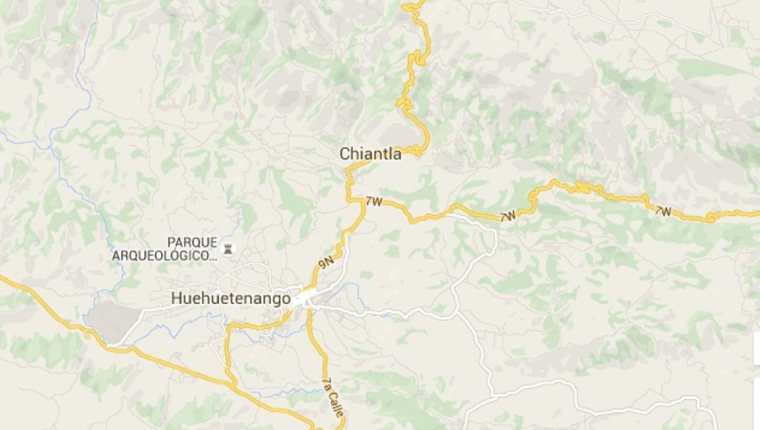 Mapa de Huehuetenango.(Foto Prensa Libre: Internet)