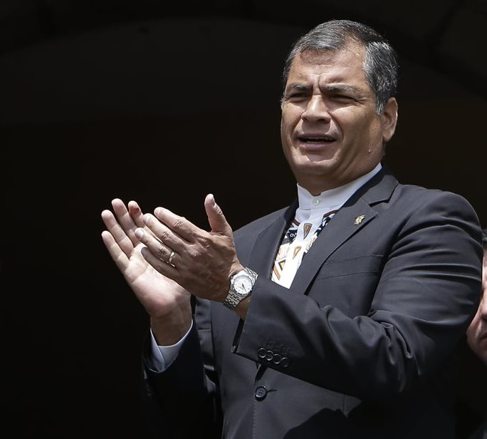 Rafael Correa, presidente de Ecuador. (Foto Prensa Libre: AP).